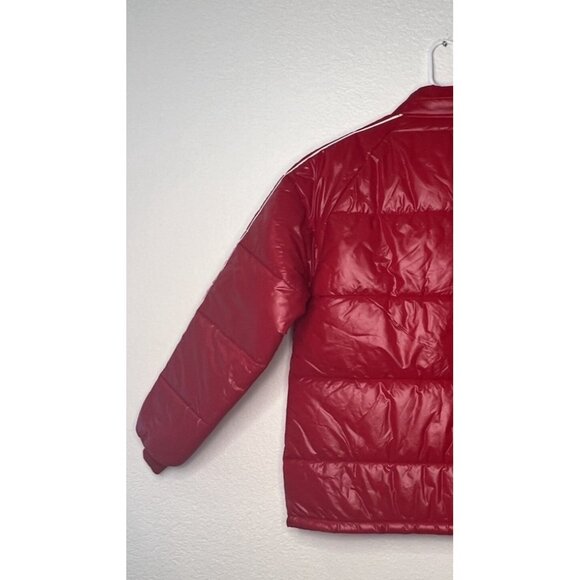 VTG Swingster Puffer Style Coat Red Sz L Made USA  RJ CORMAN Railroad Patch - Picture 7 of 16